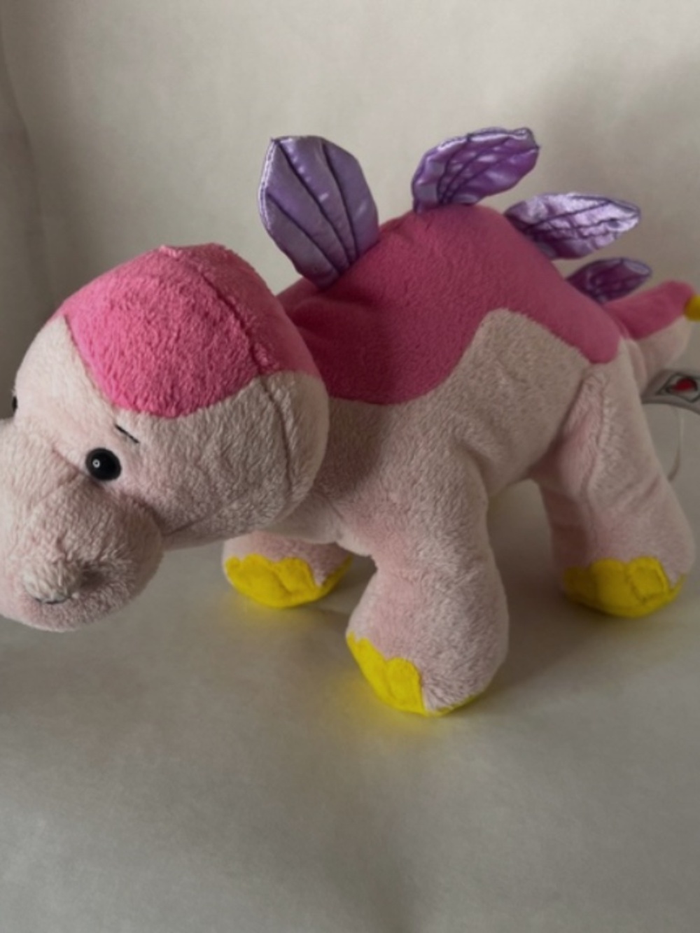 GANZ Webkinz Bubblegumasaurus Dinosaur Plush Stuffed Animal Toy HM647 NO CODE
